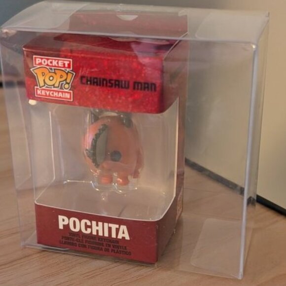 NEW Funko Pocket POP Keychain Chainsaw Man Vinyl Pochita Mini Figurine Backpack - Picture 3 of 7